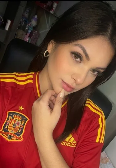 Online girl ready for a live video call